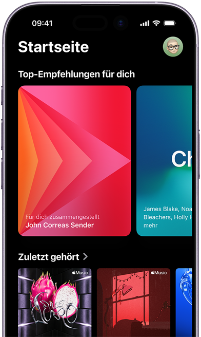 Playlist Playground Bildschirm auf dem iPhone mit einer leeren Playlist, die noch erstellt werden muss