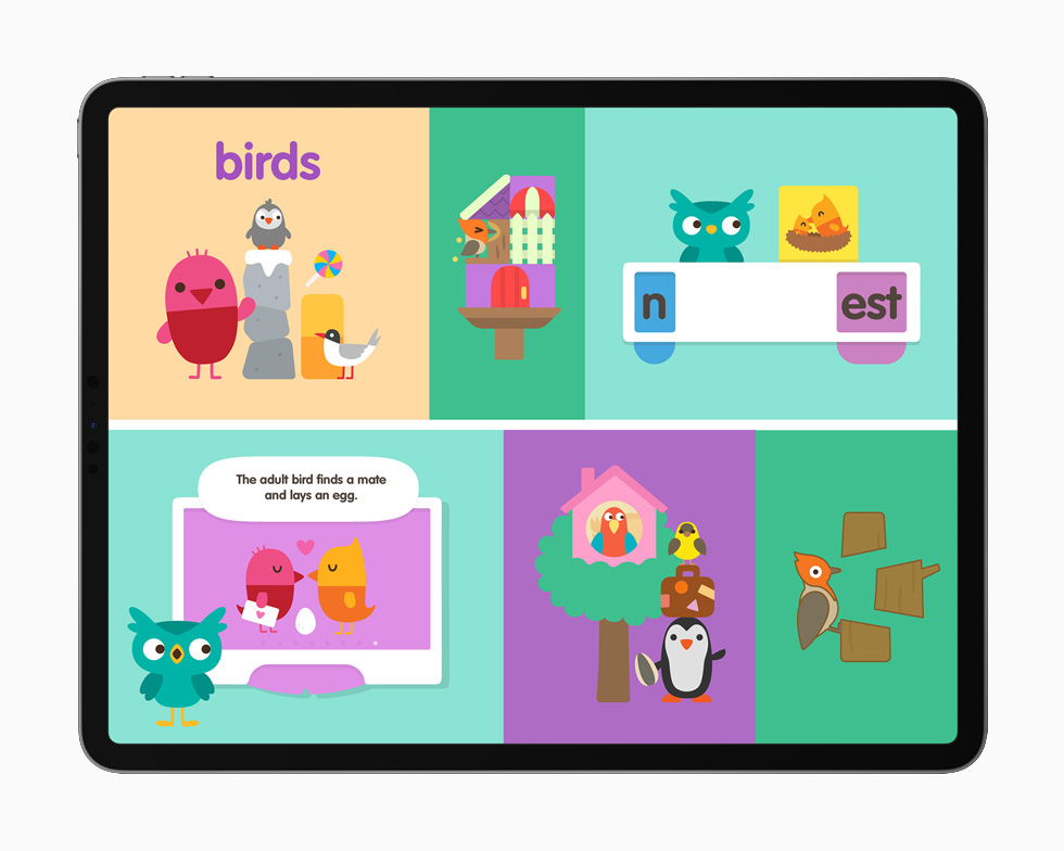L’app Sago Mini School sur iPad Pro 12,9 po.