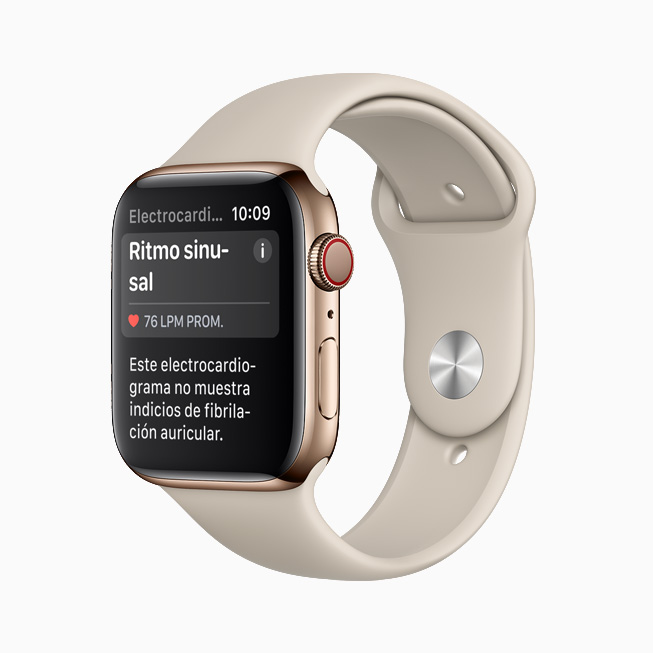 Imagen de una notificación de ritmo cardiaco en el Apple Watch.