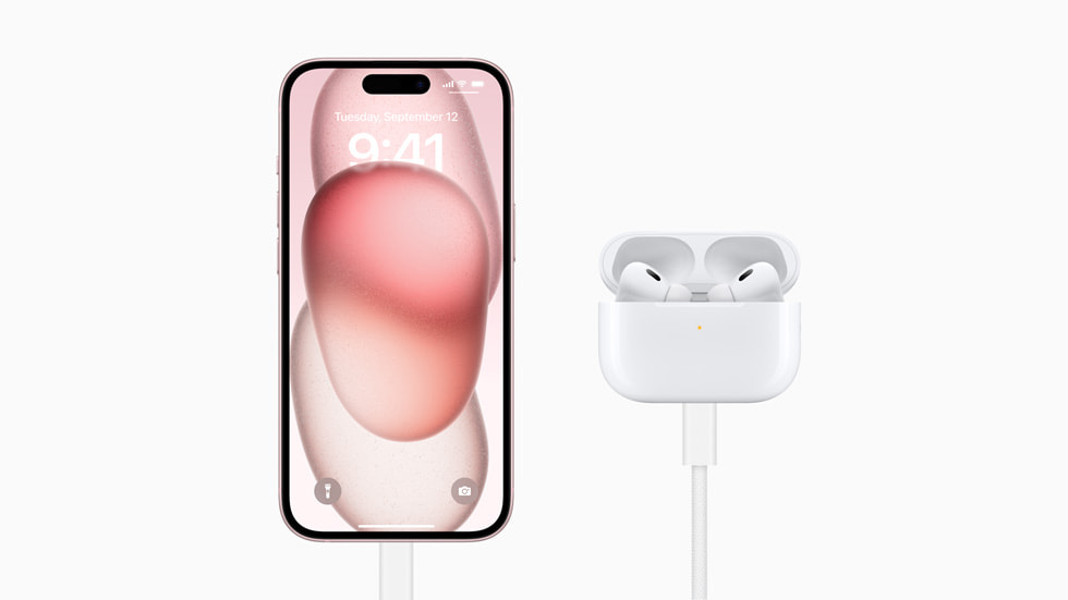 AirPods Pro (andra generationen) med iPhone 15 Pro