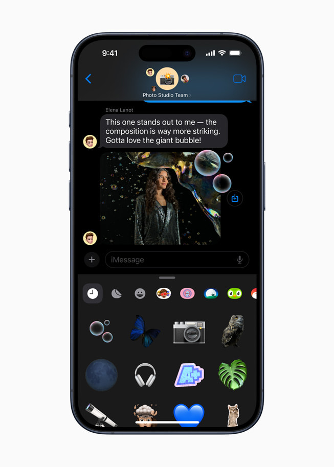 Nové Živé nálepky na iPhonu 15 Pro s iOS 17.