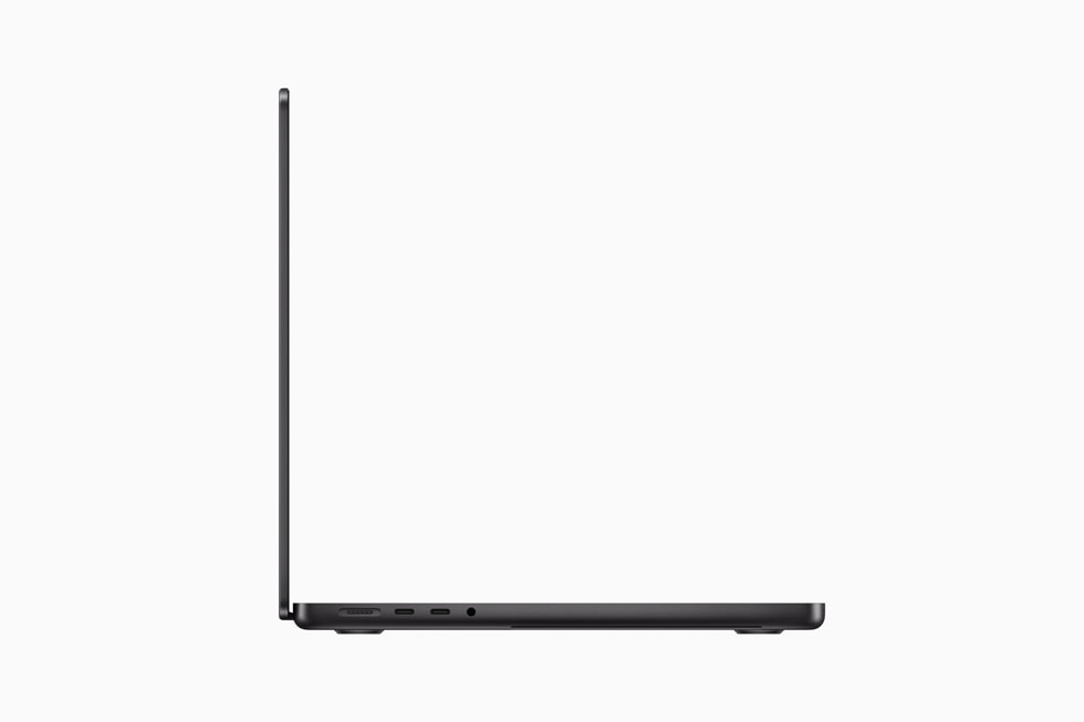 Nya tunna MacBook Pro visas från sidan.