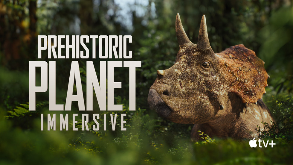 Arte gráfico de Prehistoric Planet Immersive, de Apple Immersive Video.