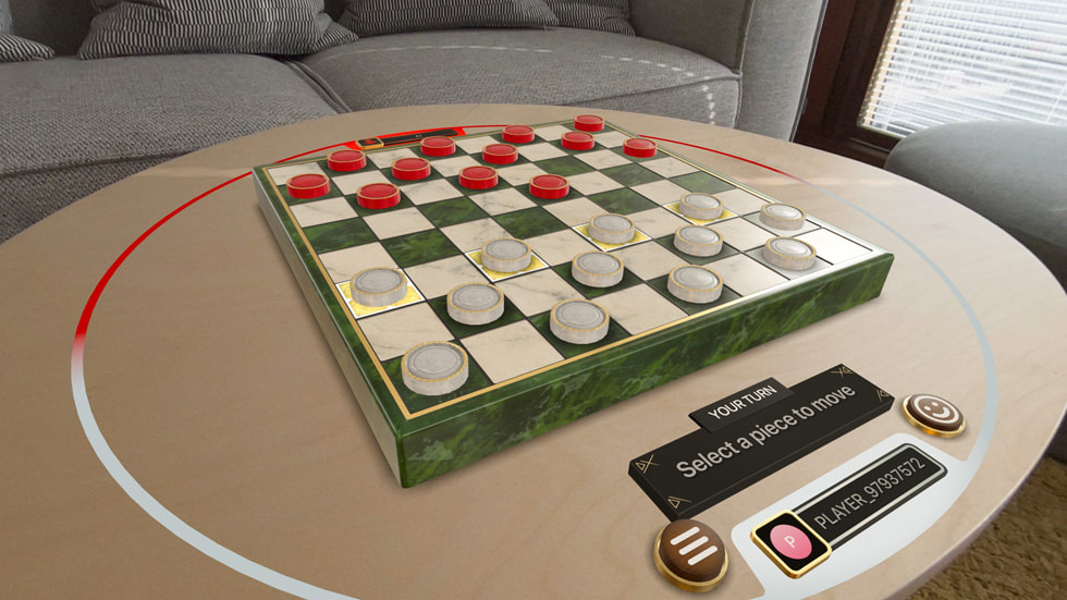 Imagen de Game Room para el Apple Vision Pro.