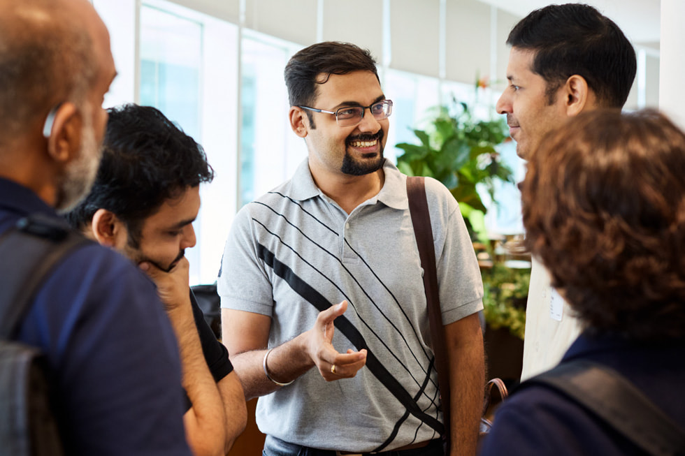Developers connecting at Apple Developer Center Singapore.