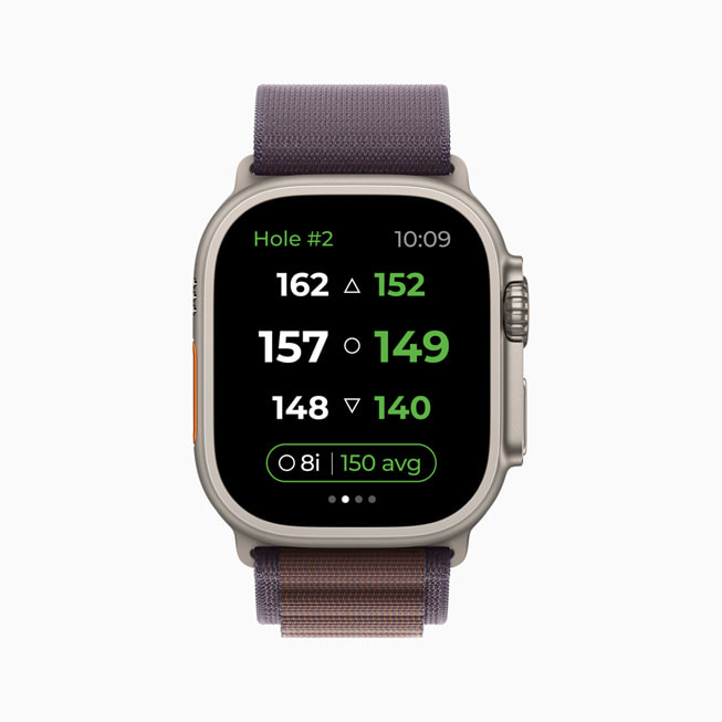 Arccos hiển thị trên Apple Watch.