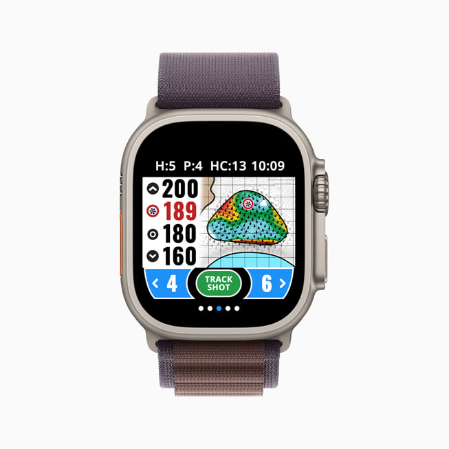 GolfLogix hiển thị trên Apple Watch.