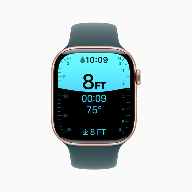 Dybde-appen vises på Apple Watch Series 10.