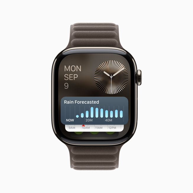 Den smarte stabelen vises på Apple Watch Series 10.