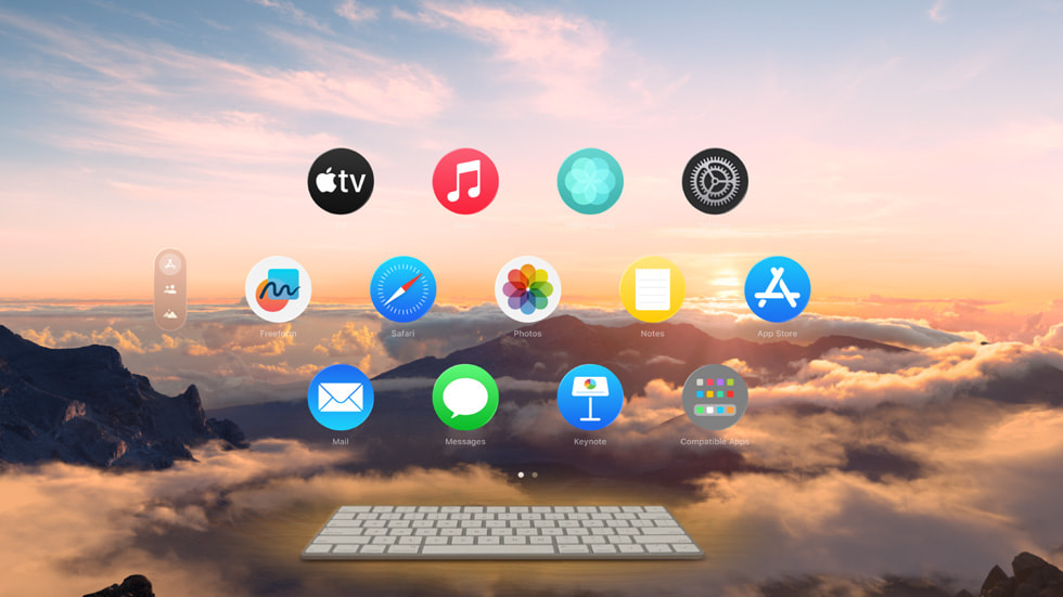 visionOS 2’de çığır açan Magic Keyboard yeniliği.
