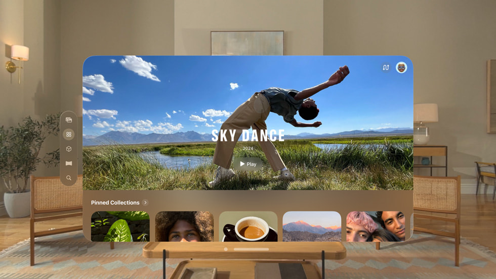 La nouvelle app Photos dans visionOS 2.