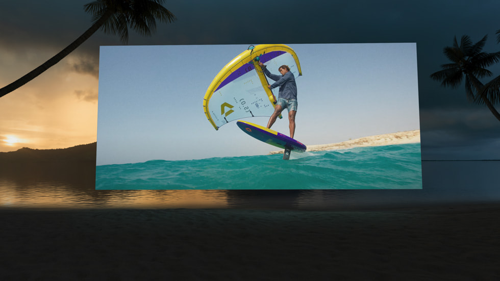 خلفية بيئة لمشاهدة الفيديو في سفاري باستخدام Apple Vision Pro. 