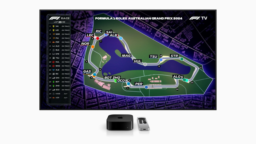 F1 TV auf Apple TV.