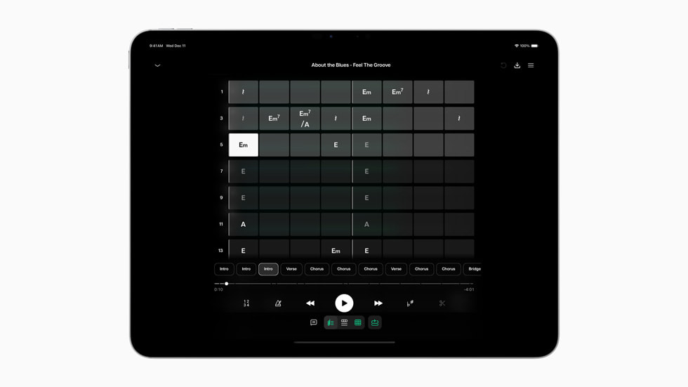 Moises auf dem iPad Pro.