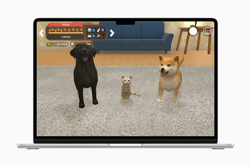 MacBook Airに表示されている「with My Buddy」（Neilo Inc.）の静止画像。