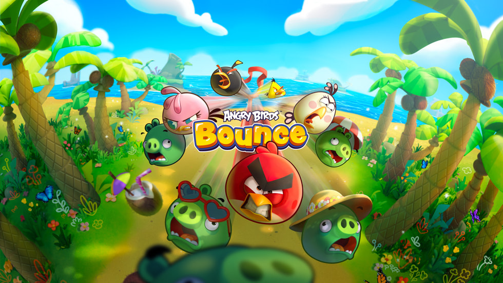 《Angry Birds Bounce》插圖。