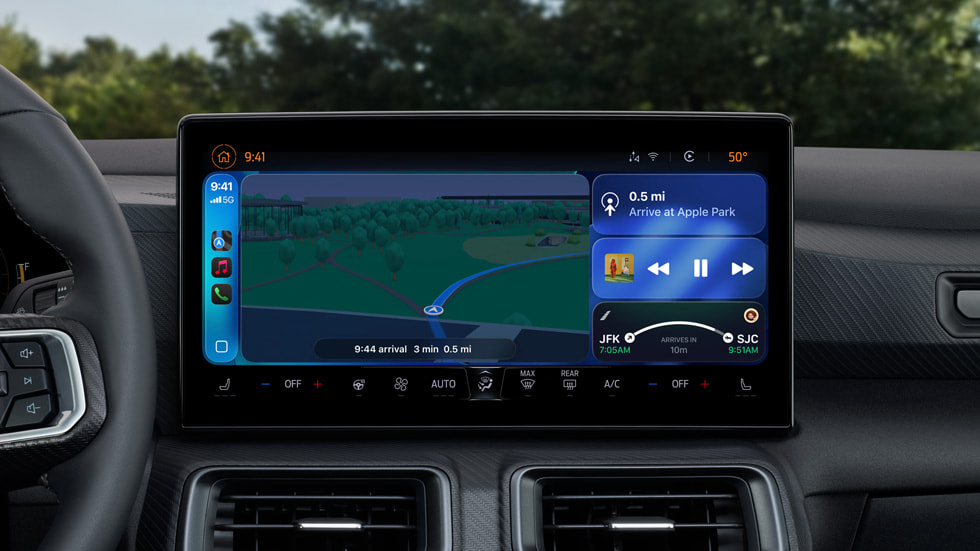 Activités en direct affichées dans CarPlay.
