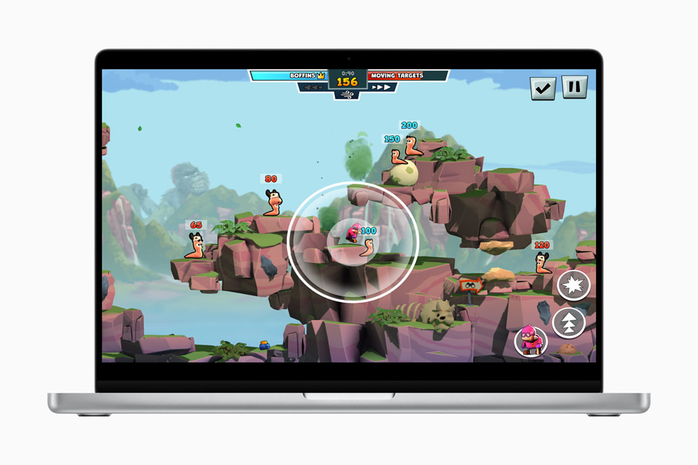 صورة ثابتة من Worms Across Worlds من تصميم Team17 وBehaviour Interactive.