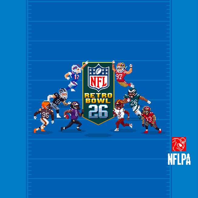 Una pantalla de NFL Retro Bowl ’26. 