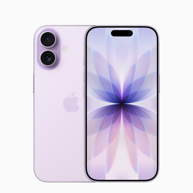 Gambar menunjukkan tampilan depan dan belakang iPhone 17.