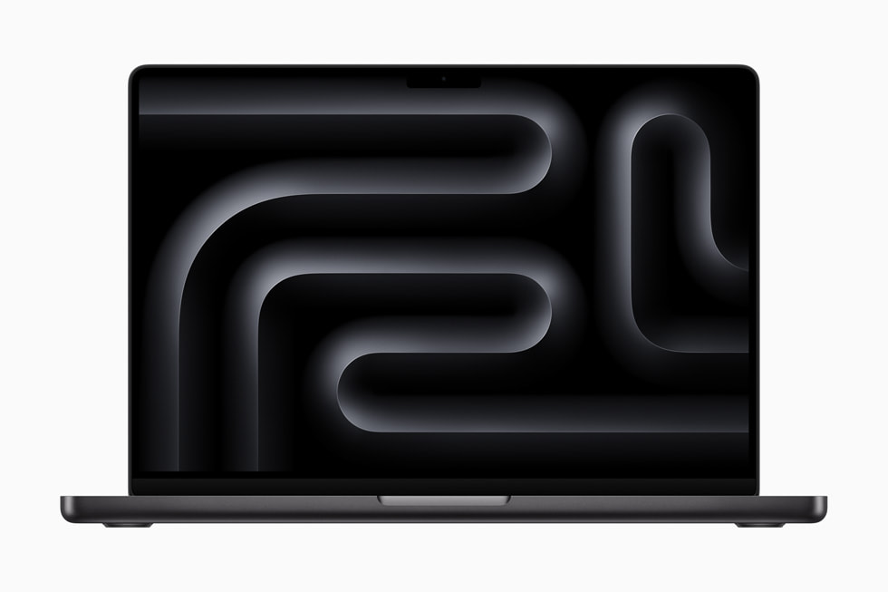 Una MacBook Pro de 14 pulgadas negro espacial.