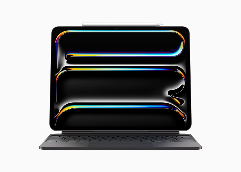 Un iPad Pro con el Magic Keyboard y el Apple Pencil Pro. 
