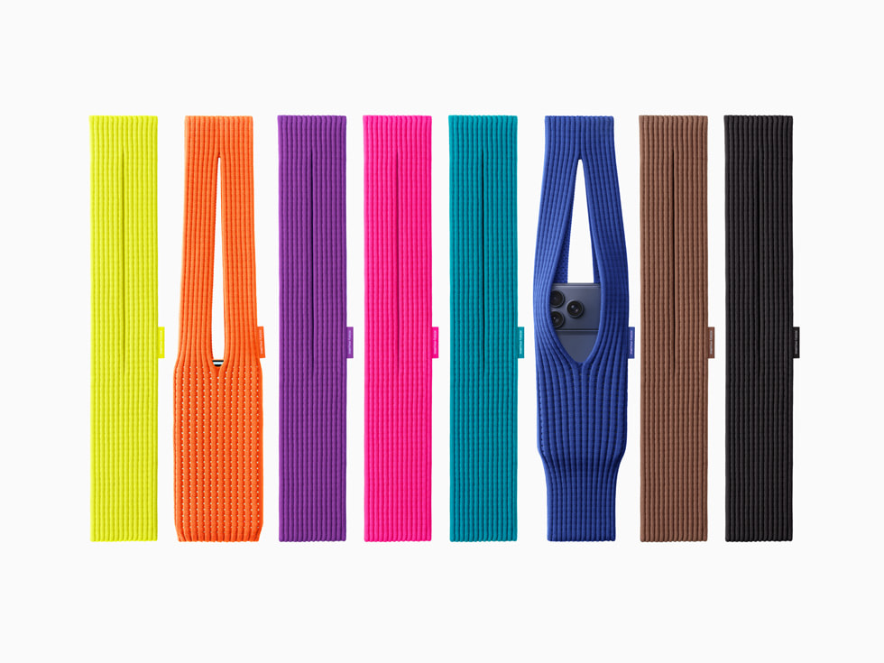 All eight colors of iPhone Pocket short strap design.