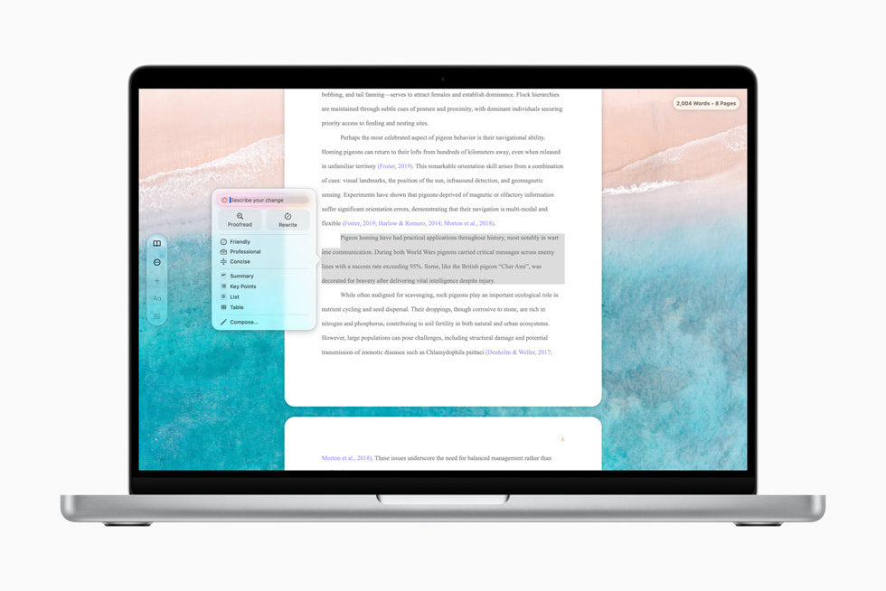A screenshot taken on a MacBook Pro M5 14-inch that shows a user editing an essay with Essayist.