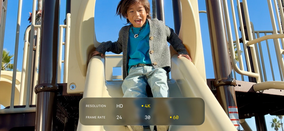 Se muestra imagen de un video grabado en 4K con Dolby Vision en un iPhone 17e.