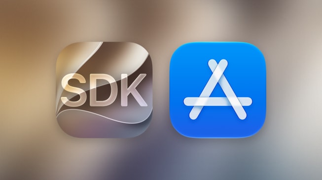 Íconos que representan el kit de desarrollo de software de iOS y el App Store.