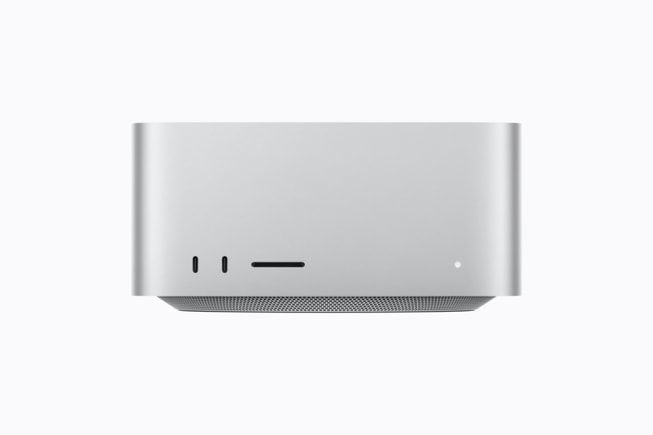 Mac Studio is shown against a white background.