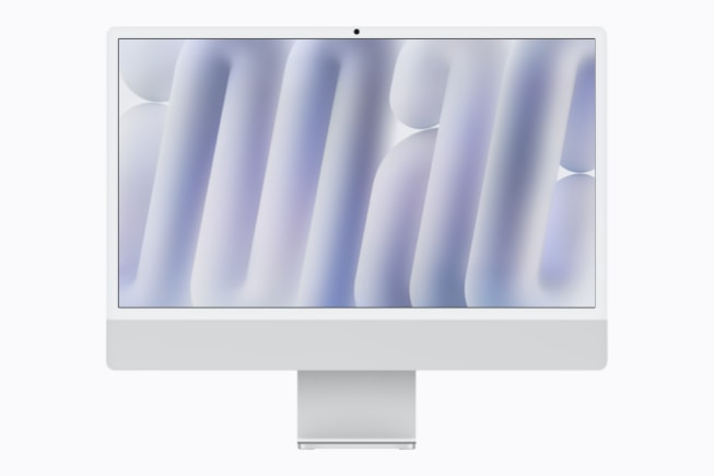 iMac is shown against a white background.