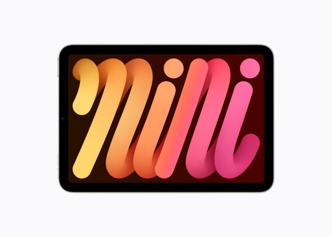 iPad mini is shown against a white background.