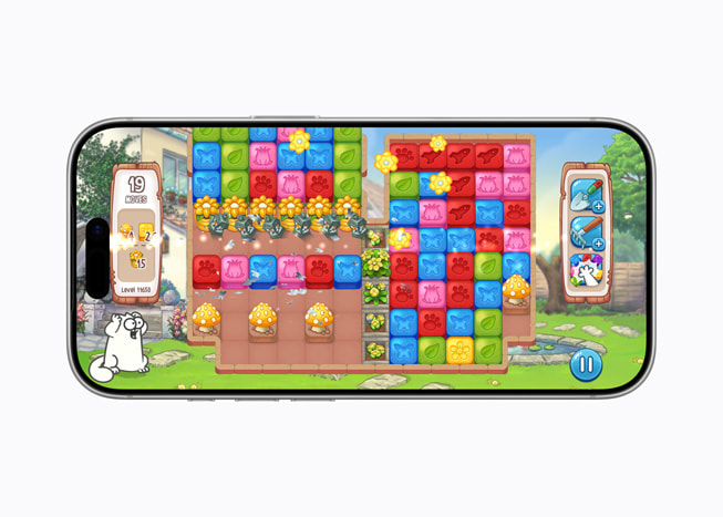 The game Simon’s Cat - Blast Time is displayed on iPhone 17 Pro.