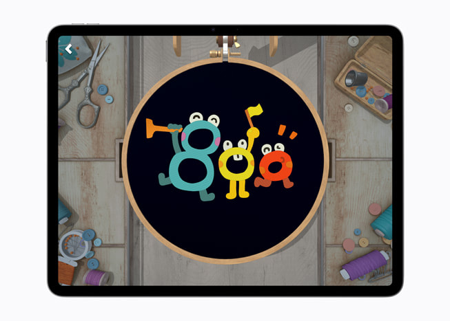 The game stitch. is displayed on a 13-inch iPad Air.
