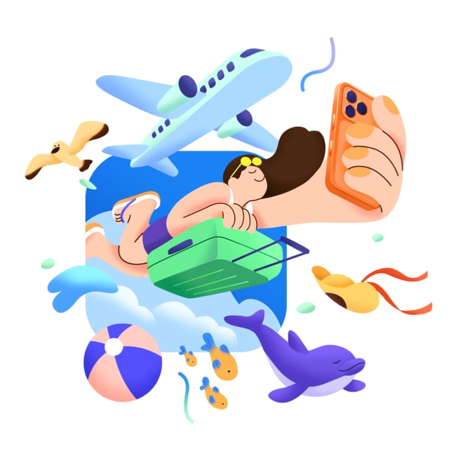 한국 App Store 생태계 내 여행 카테고리를 나타내는 아트워크.