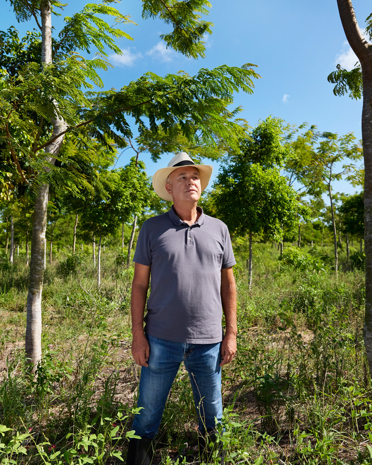 Bruno Mariani stands in the Atlantic Rainforest.