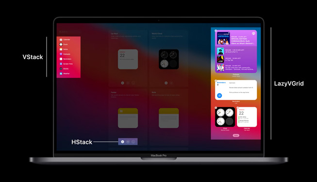 SwiftUI’da yığınlar, ızgara çizgileri ve anahatlar. 