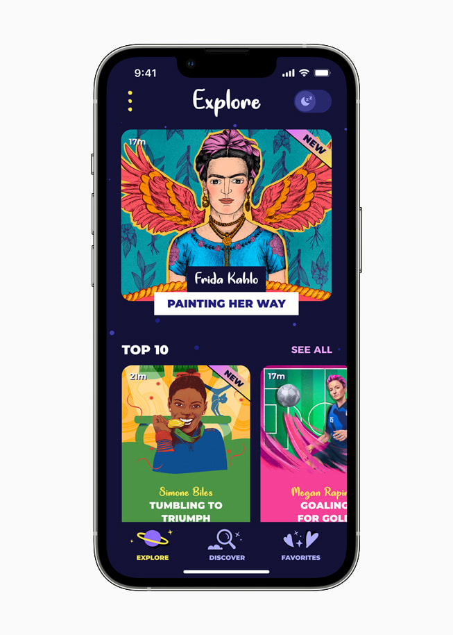Rebel Girls op iPhone 13 Pro in zilver.