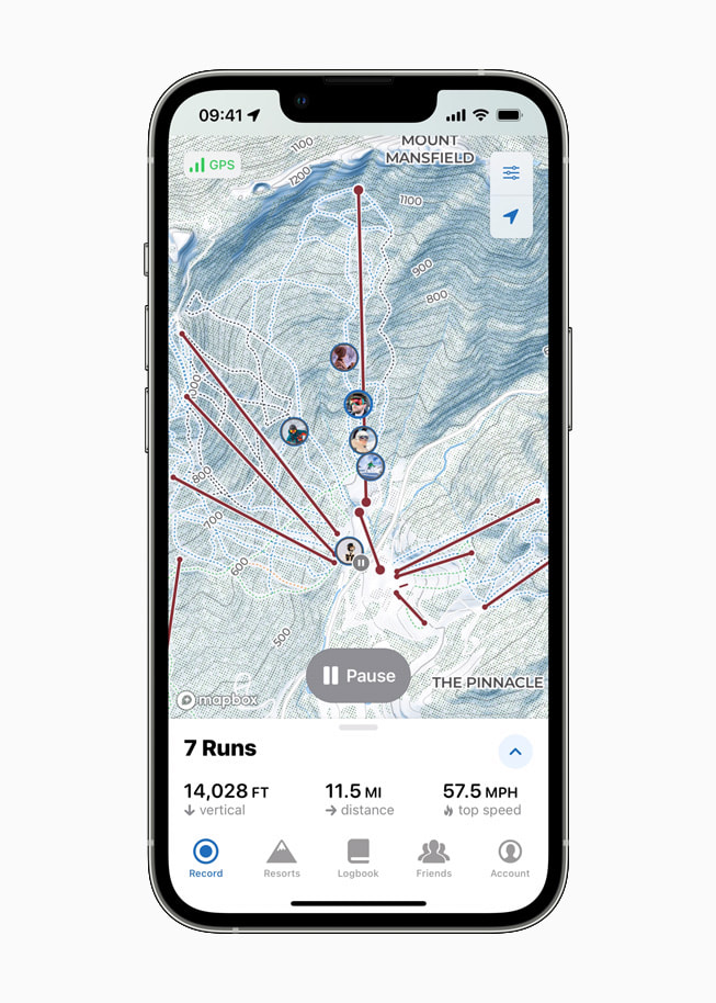 Slopes op iPhone 13 Pro in zilver.