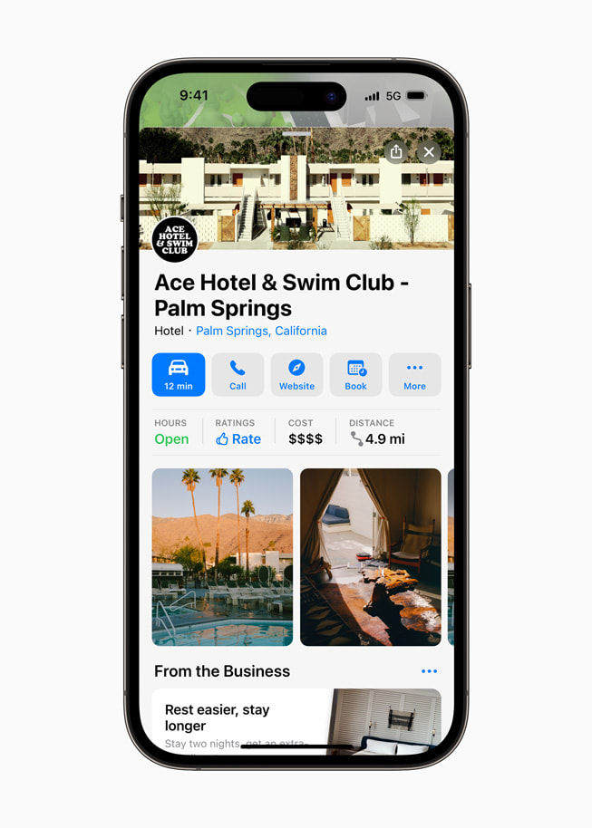Fiche du Ace Hotel & Swim Club de Palm Springs.
