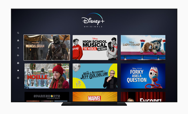 Apple TV uygulamasında Disney+. 