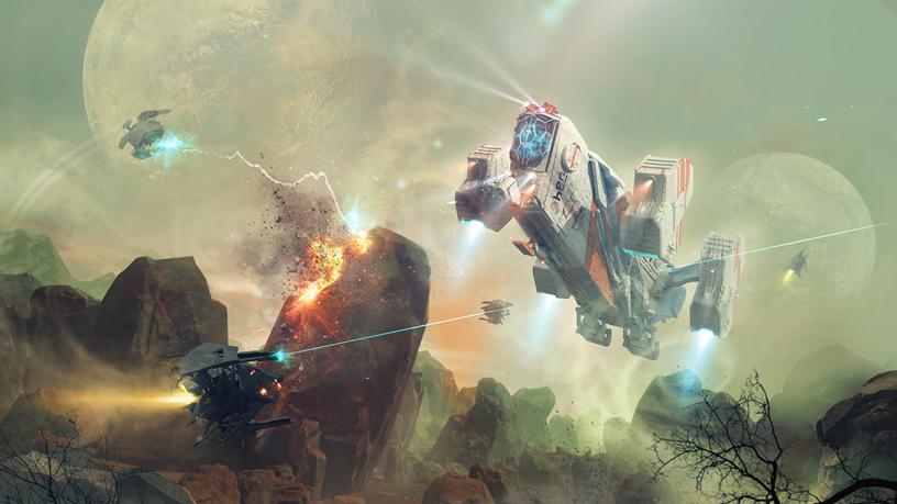 Apple Arcade’deki “Enter the Construct” oyunundan bir görüntü.