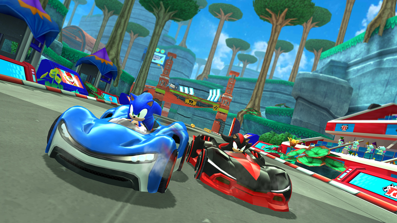 SEGA’nın Apple Arcade’deki Sonic Team Racing oyunundan bir görüntü.