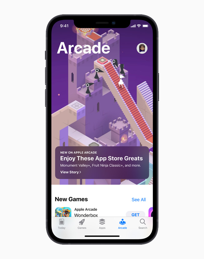 Timeless Classics on Apple Arcade, displayed on iPhone 12.
