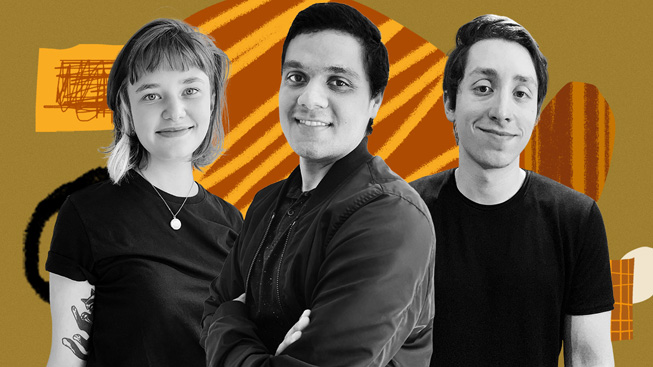 Mariana Lech, Ailton Vieira og Rodolfo Diniz, skaberne af Hubli.