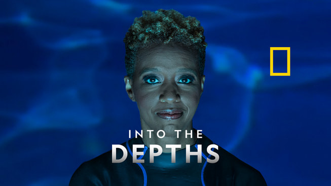 “Into The Depths” için Apple Podcasts banner’ı.