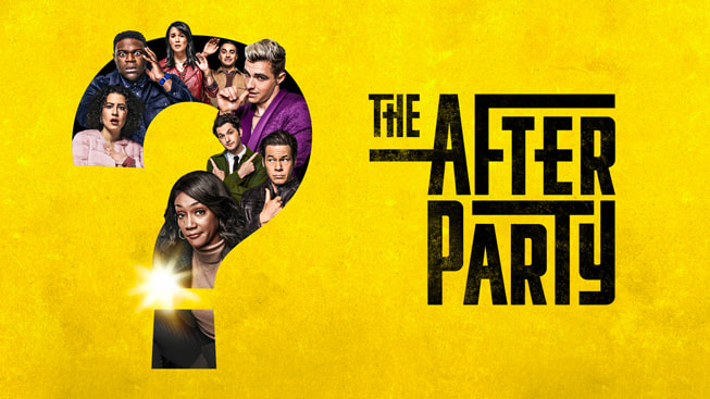 “The Afterparty” için Apple TV+ banner’ı.
