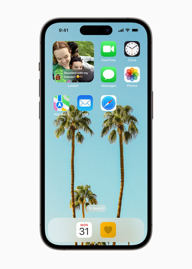 Kültürel Etki kategorisinde ödül kazanan Locket Widget uygulamasından bir görsel.