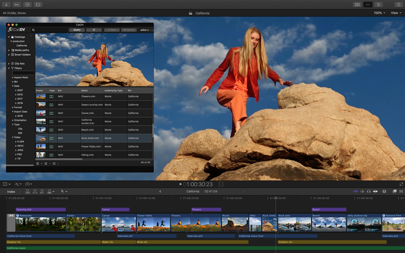 Final Cut Pro X ekran görüntüsü.